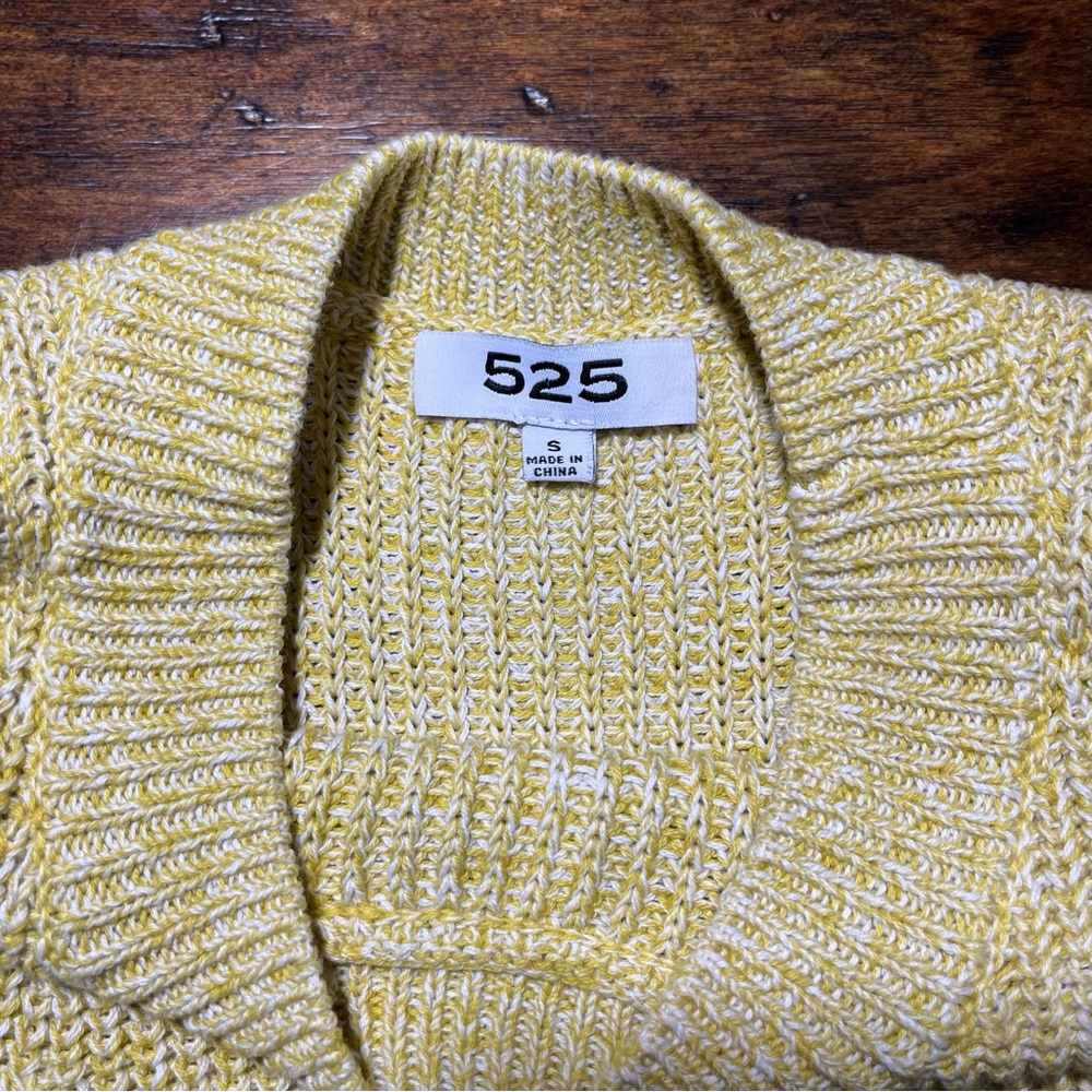 525 Women's Sz S Sleeveless Tank Yellow White Normcore Y2K Preppy Classic Modern - Picture 4 of 9